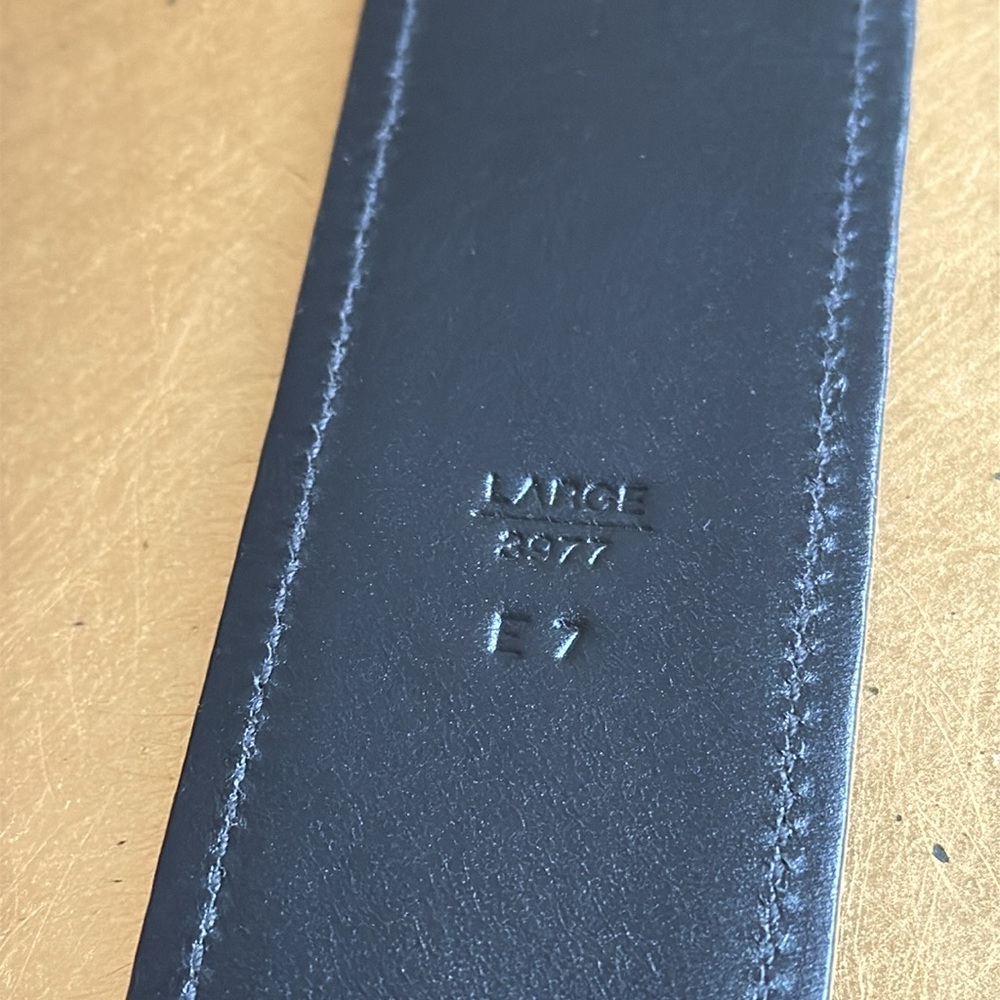 RARE! Coach Black Mini Sig Jacquard and Leather Belt #3977 - Picture 10 of 10